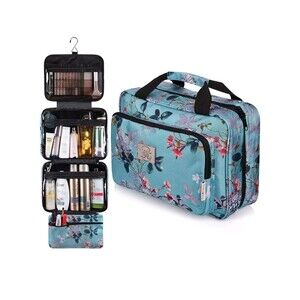 Bag&Carry Large Travel Hanging Toiletry Bag for Women -Folding Bathroom Toiletry